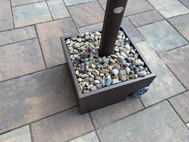 Patio Umbrellas Do They Stand By Themselves Outdoor Space Accents - How Heavy Should A Patio Umbrella Stand Be